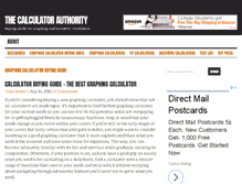 Tablet Screenshot of calculatorauthority.com